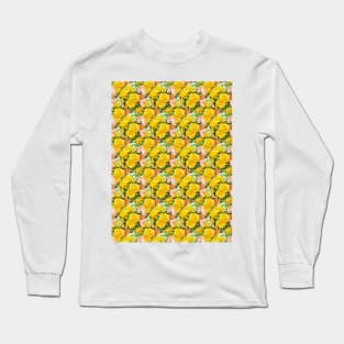 Pattern of pastel colored flowers Long Sleeve T-Shirt